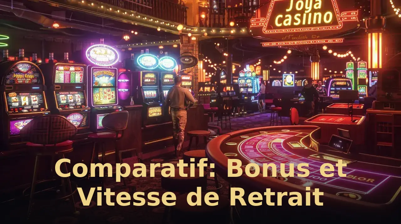 Comparatif: Bonus et Vitesse de Retrait