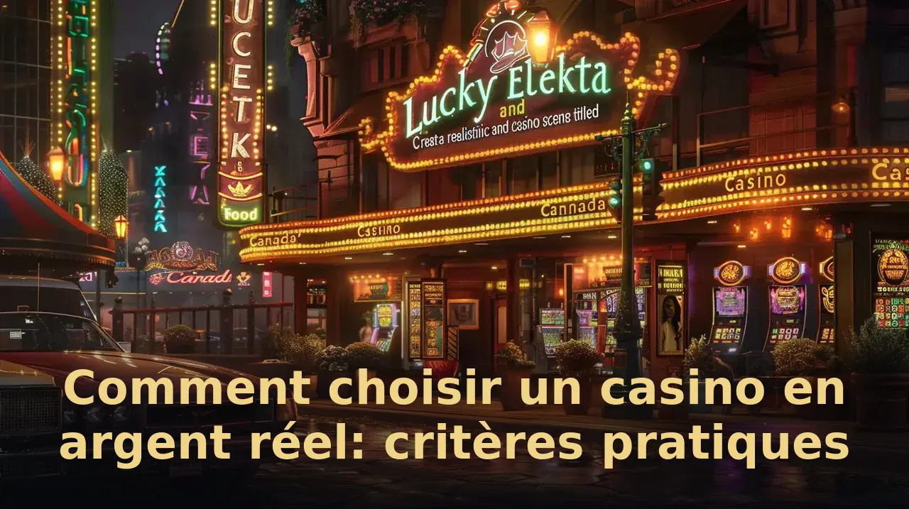Comment choisir un casino en argent réel: critères pratiques